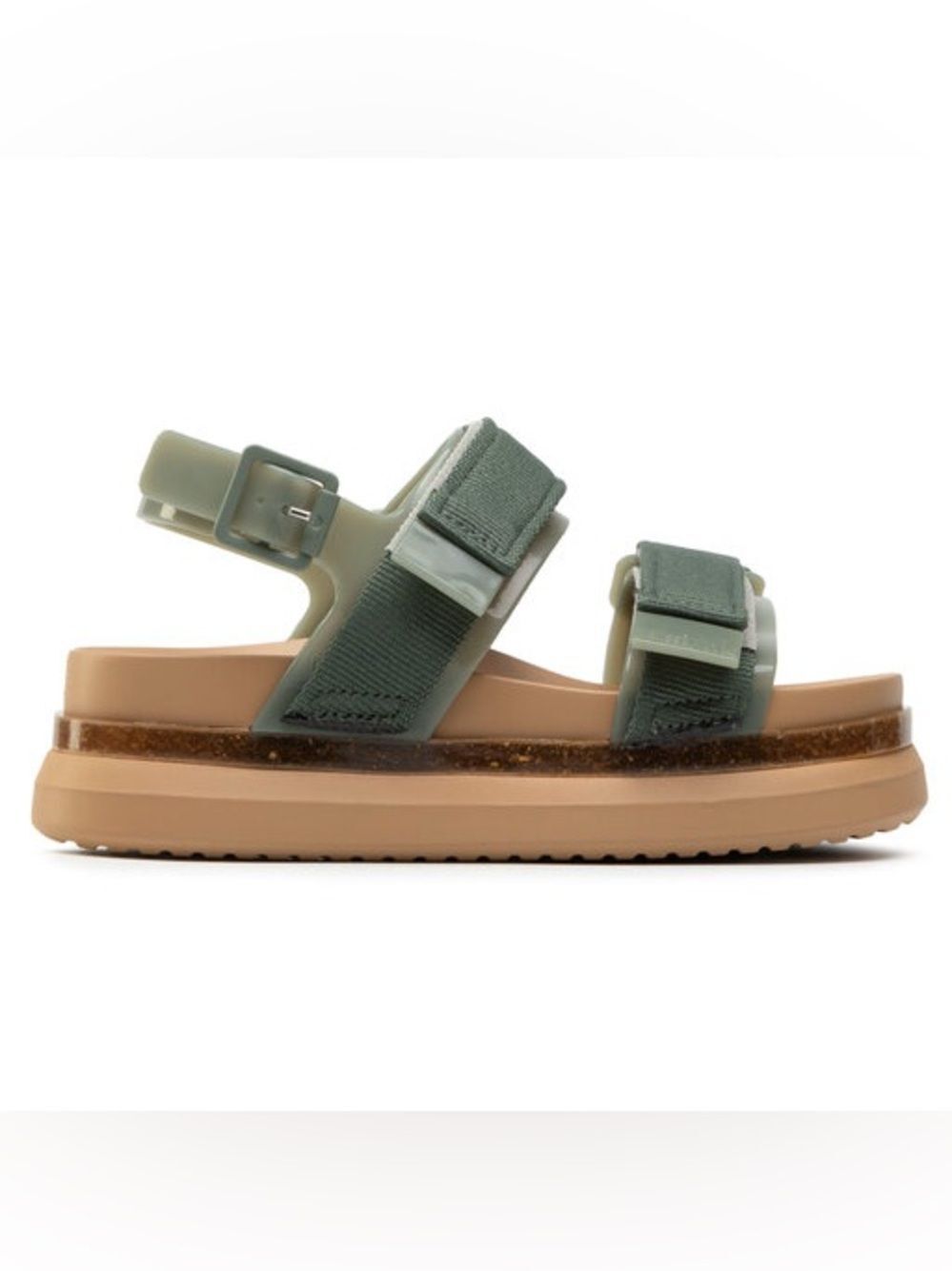 Melissa Cosmic Sandal II Buckle Platform Sandals Womens 8 Chunky Slide Y2K - Picture 3 of 14